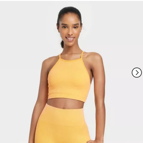 JoyLab Intimates & Sleepwear Womens Ribbed Seamless High Neck Bra